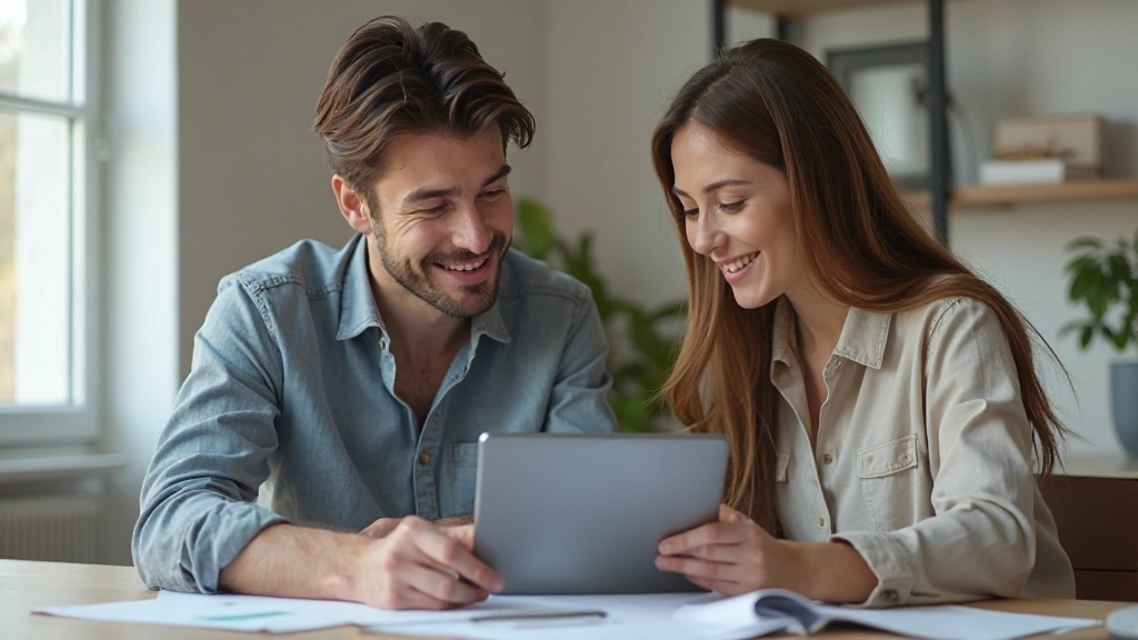 Фотография процесса интеллектуального планирования и распределения семейного бюджета